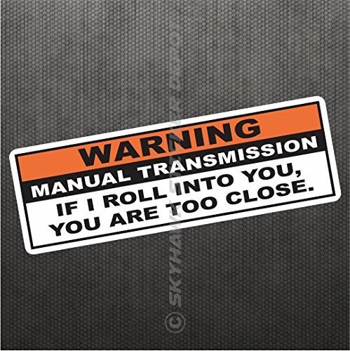 Warning Funny Vinyl Decal Bumper Sticker For Jdm Manual Transmission Stick Shift Car Truck Hatchback #TOP1