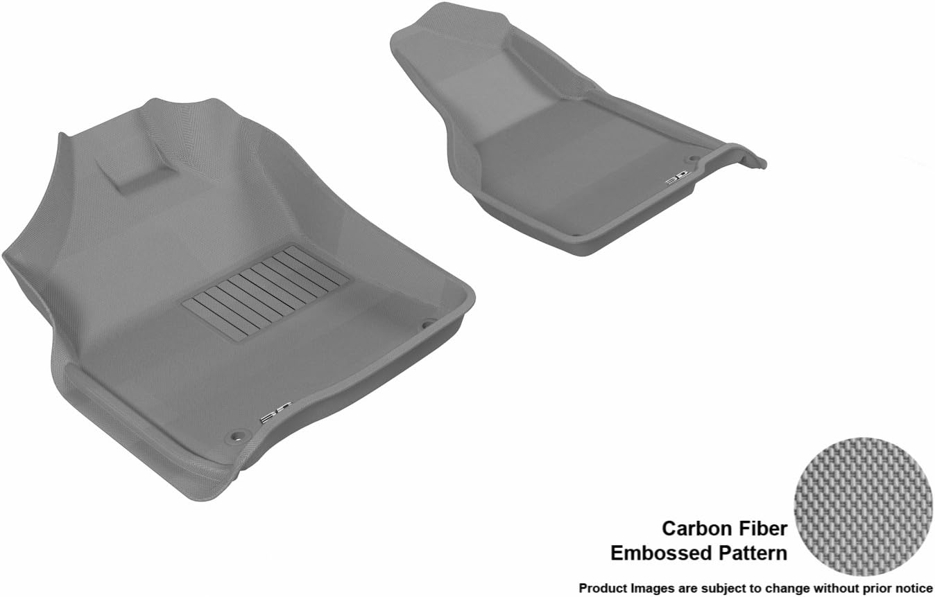 3D MAXpider U-ACE DODGE RAM 1500/2500/3500 CREW CAB/ 2500/3500 MEGA CAB 2012-2013 KAGU GRAY R1 (2 EYELETS) L1DG00911501 Floor Mat