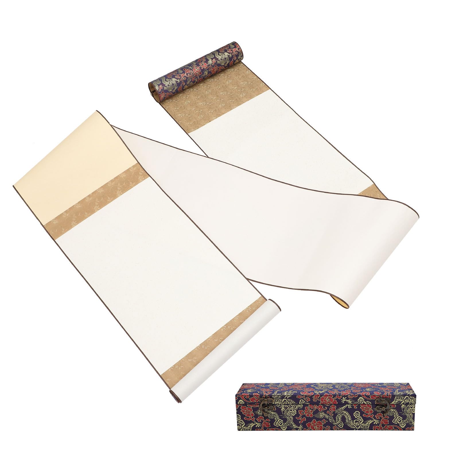 GALPADA Papel en Blanco para Caligrafía y Pintura, Rollo Multifunción para Manualidades y Decorar en Oficina y Hogar