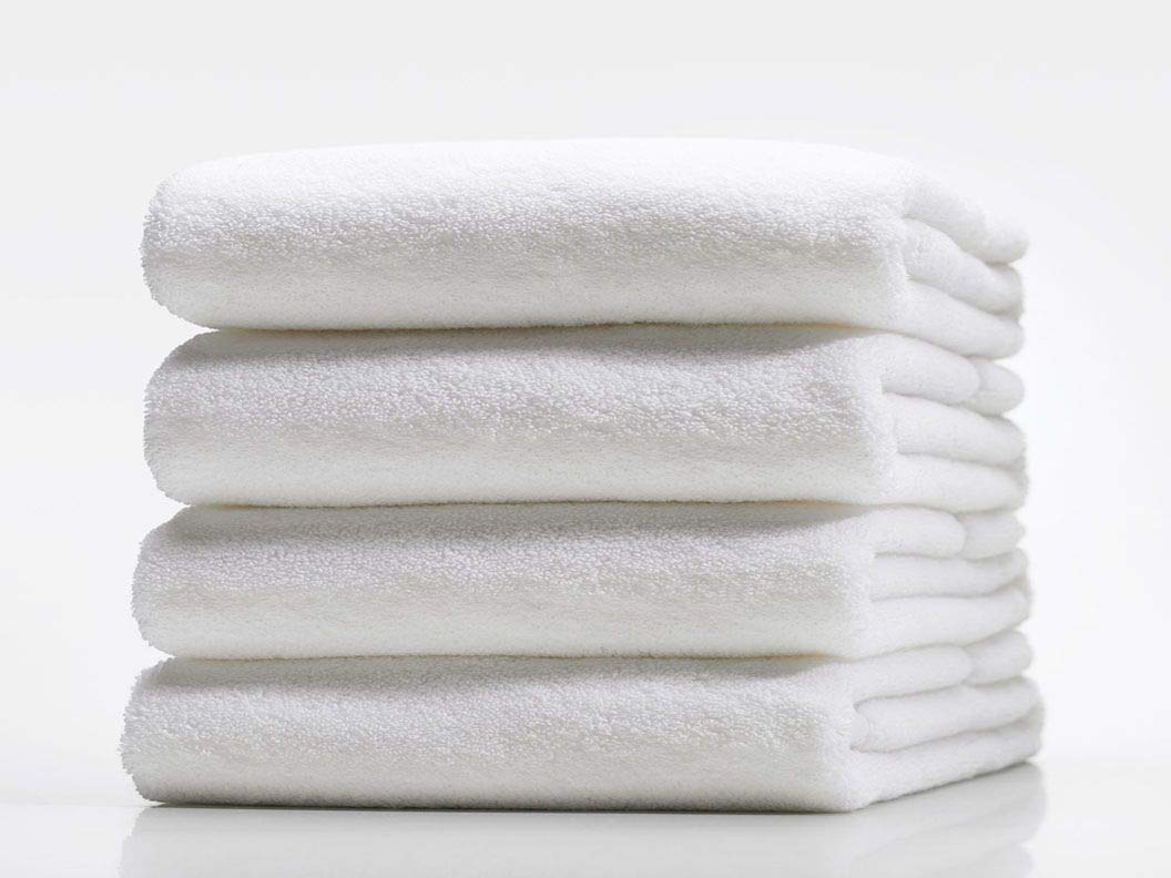 Royal Europe Textile - Toalla Lisa 520gr/M2 100% ALGODÓN Blanca. Pack 10 ud