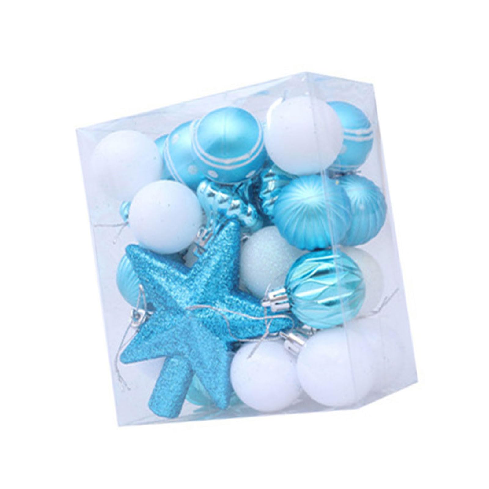 KAQNTUD Pack of 31 Christmas Baubles Baubles Christmas Tree Hanging Ornaments for Wreath Keepsake Winter Holiday Party Centrepieces Holiday Hanging Ornaments