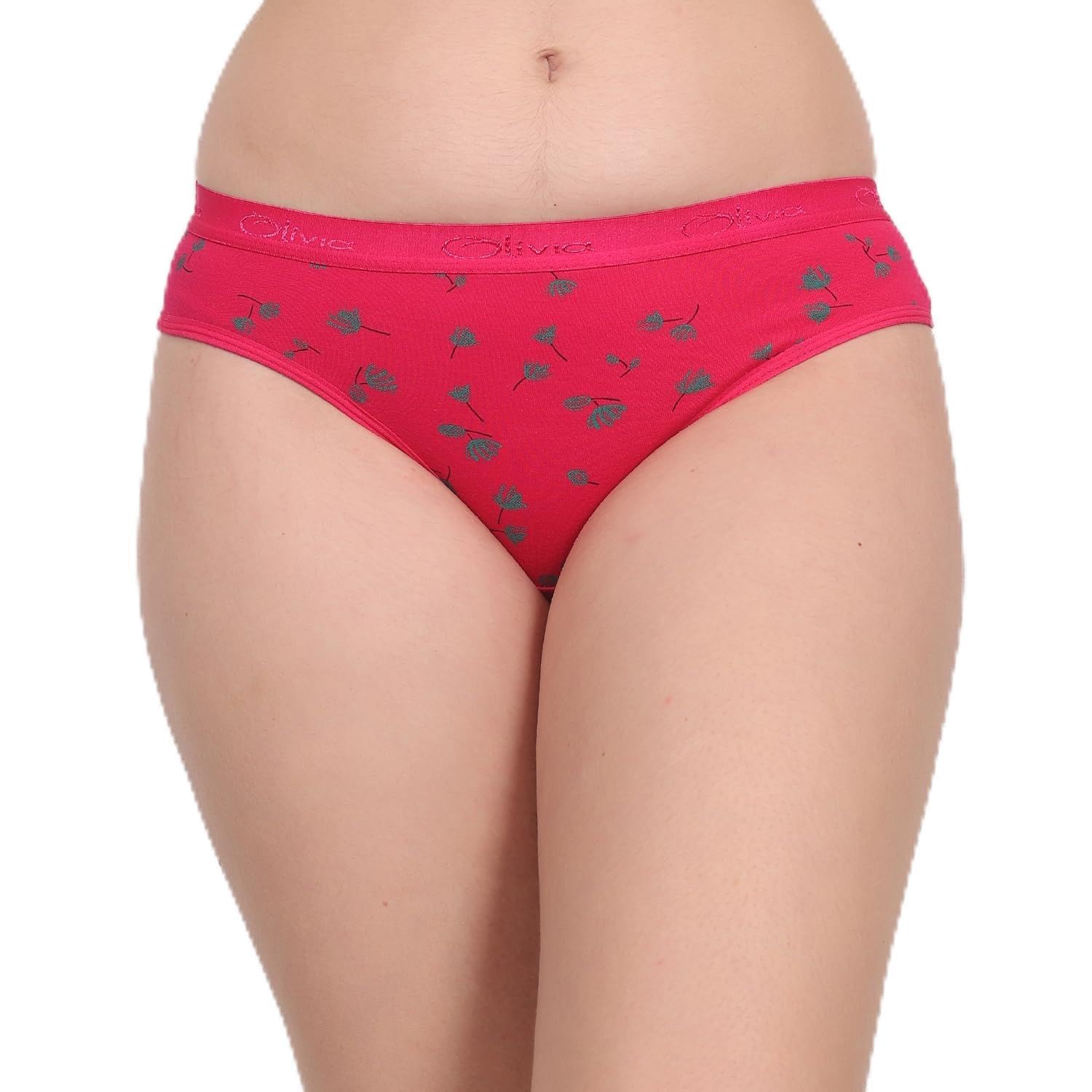 ankita fashion world Women's Cotton Bikini Panty – Floral Print, Soft Breathable Mid-Rise Underwear-picture-49