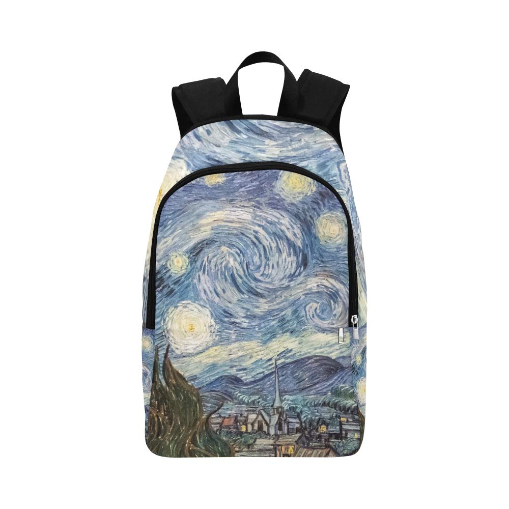 XINGCHENSS New York Museum Painting Oil Work Art Women Casual Daypack Travel Bag College School Backpack for Mens and Women
