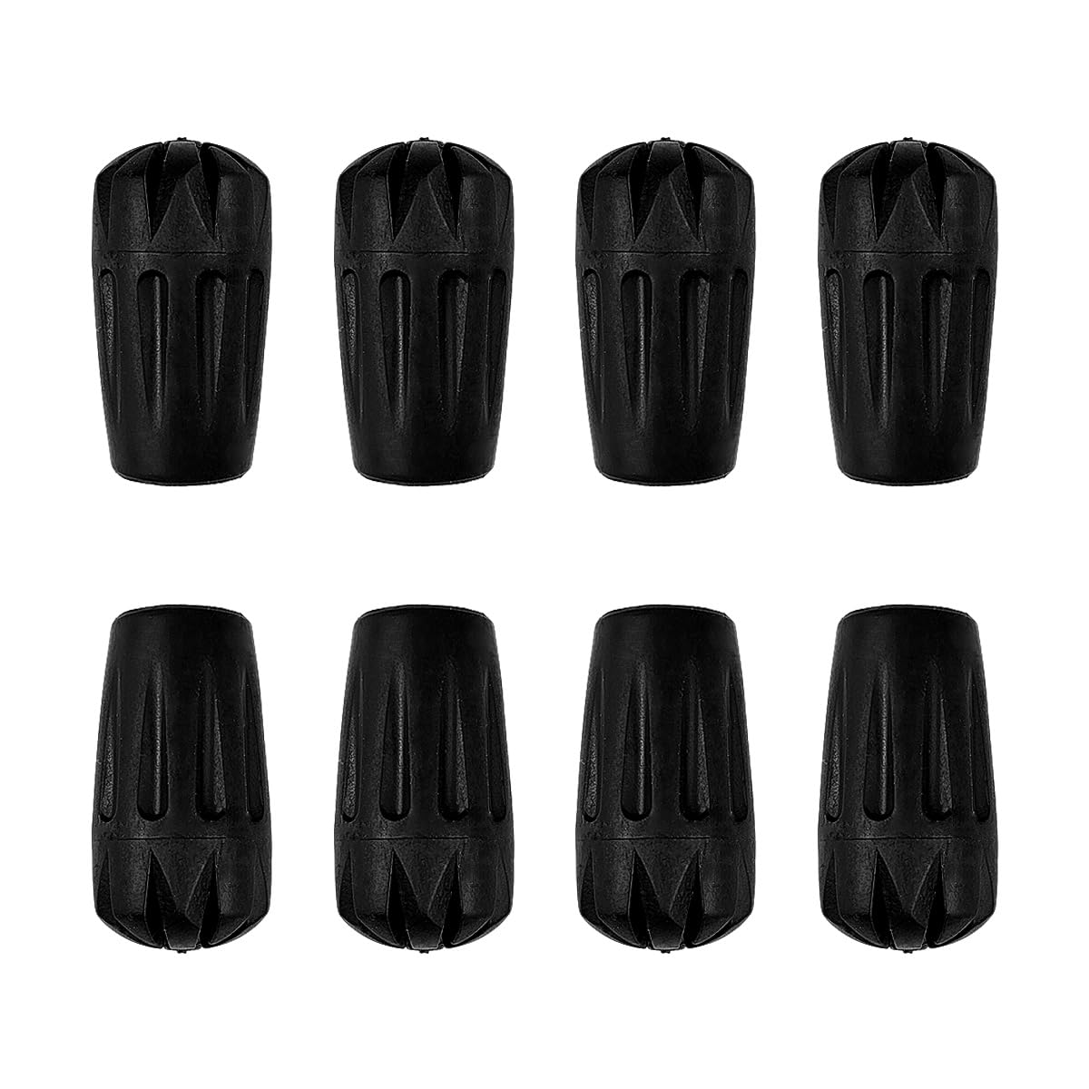 Kugooyi Lot de 6 patins de marche nordique en caoutchouc - Embouts en caoutchouc pour bâtons de randonnée, trekking, bâtons de marche - Asphalte