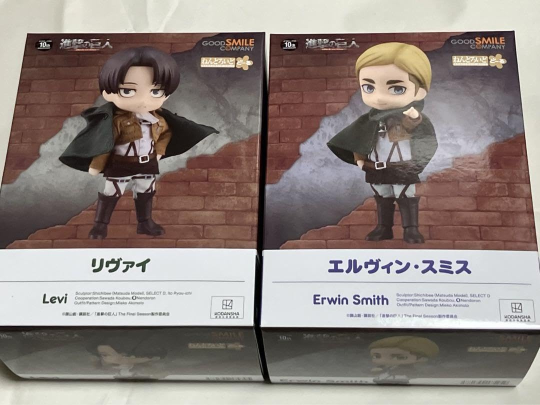 （新品未開封）進撃の巨人　エレン　リヴァイ　エルヴィン　ねんどろいど　どーる ねんどろいどどーるエルヴィン・リヴァイセット