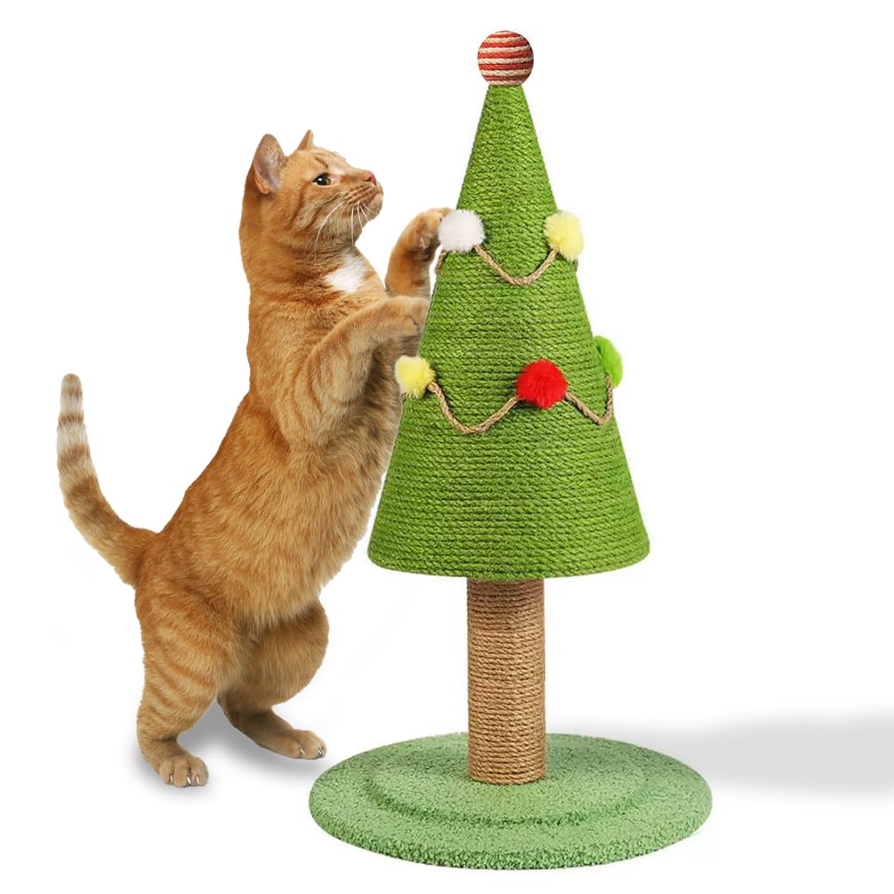 Amazon | Qonimm クリスマス猫爪とぎポール クリスマス爪とぎポスト