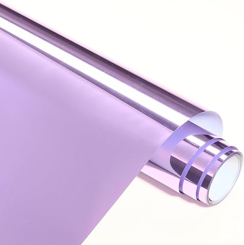 Rollo de vinilo morado HTV para planchar, 12 x 8 pies, vinilo metálico de transferencia de calor, vinilo metálico para planchar sobre vinilo morado