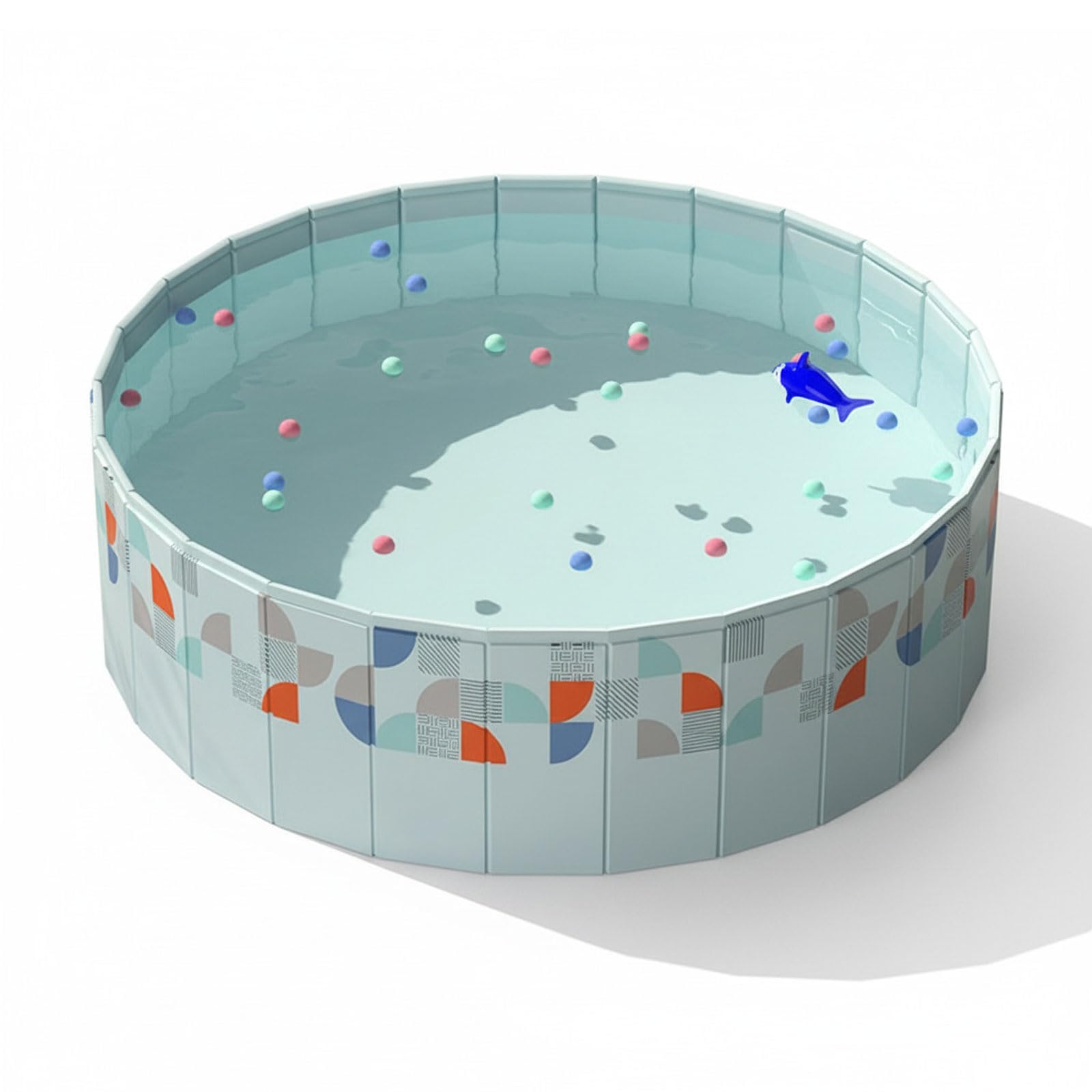 Piscina plegable no inflable 160*45cm Grandes Piscina redonda Piscina rígida plegable sin bomba con Sistema de Drenaje 5 Capas Gruesas Resistente A Desgarros para Jardín,Camping,Playa y Verano