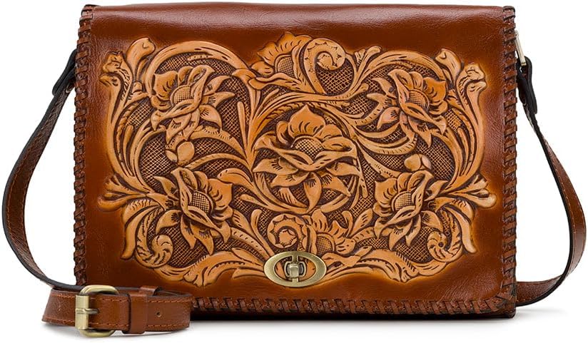 Mabilia Flap Crossbody Bag - Natural Cavo Tooled Colorblock