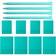 Mini Squeegee Rubber,Optimized for use with Mesh Backed Stencils and Transfers , Mini Squeegee for Scorch Paste Wood Burning Paste, Paint, Screen 12