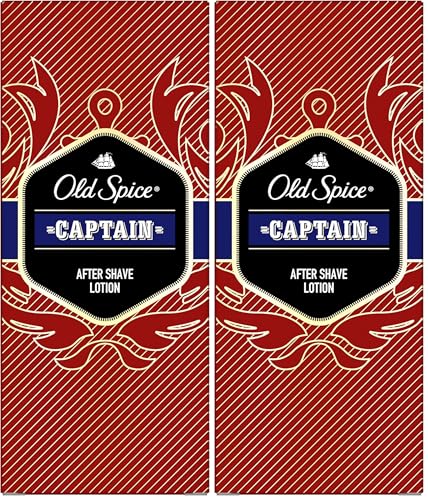 Old Spice Captain Loción Aftershave, 100 ml (Paquete de 2)