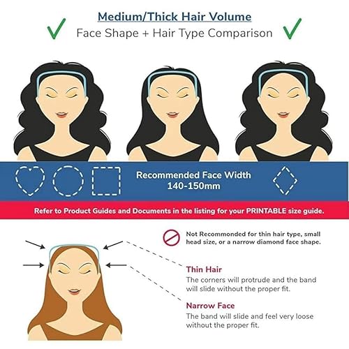 Miniatura 4 de 2 diademas de cabello grueso y rizado, diadema de lentes de sol para mujer, diadema con forma de lentes de sol, aro invisible para el cabello,