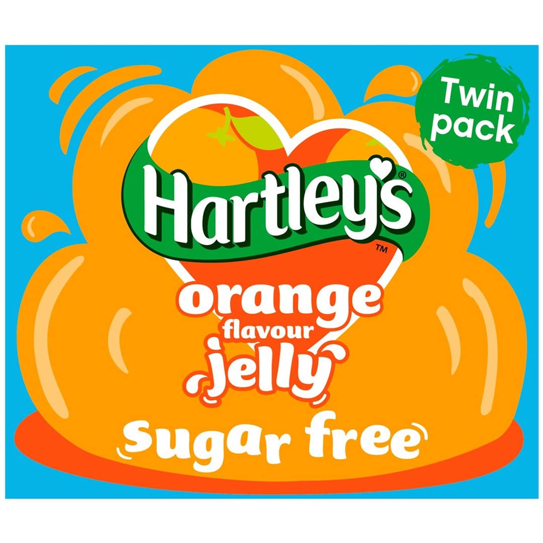 Hartleys sans Sucre d'orange Cristaux De Gelée De 23G De Paquet de 6