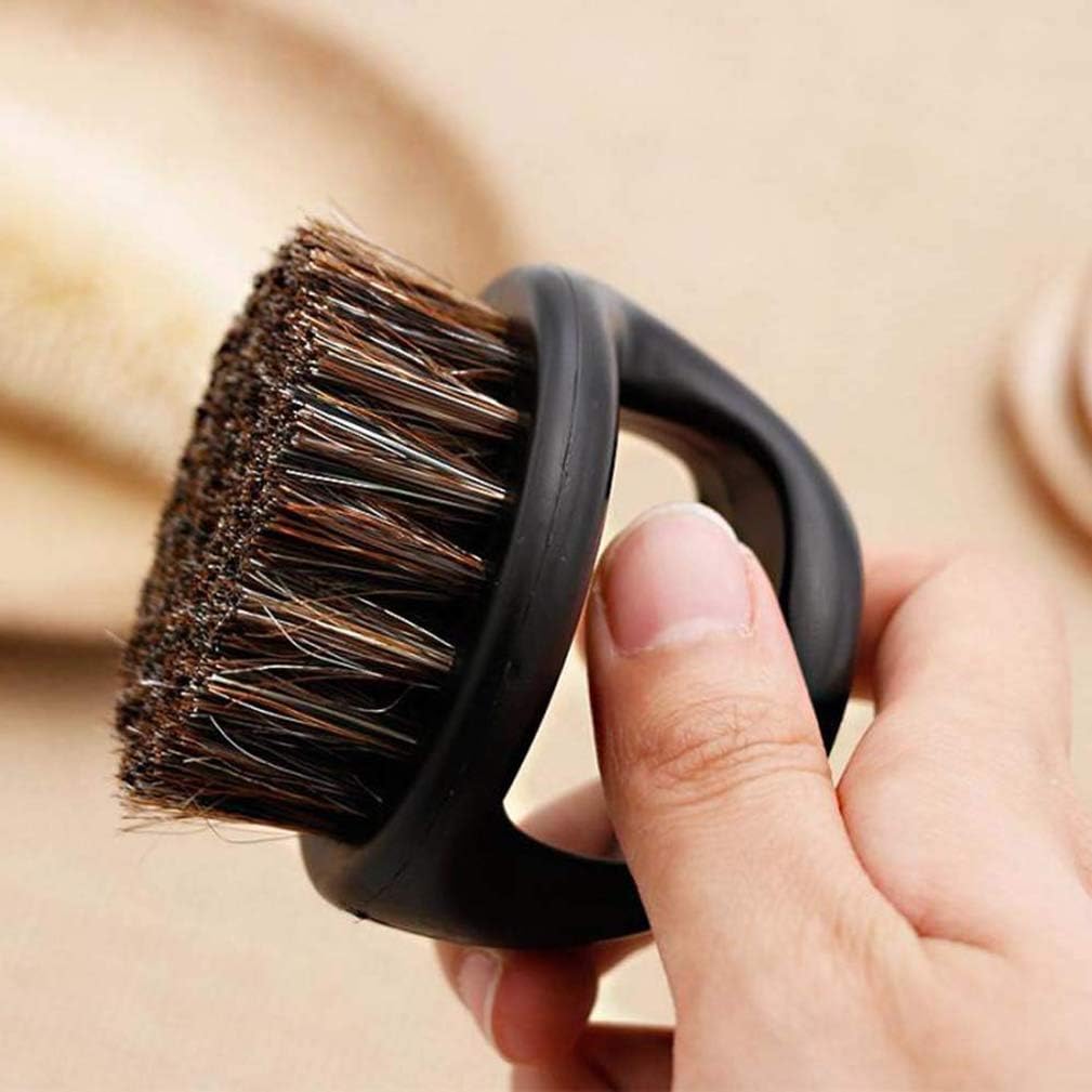 1000Pcs Ring Haircut Shred Hair Head Brush Men's Beard Clean Finger Type Horse Bristle Portable Cleaning Brush