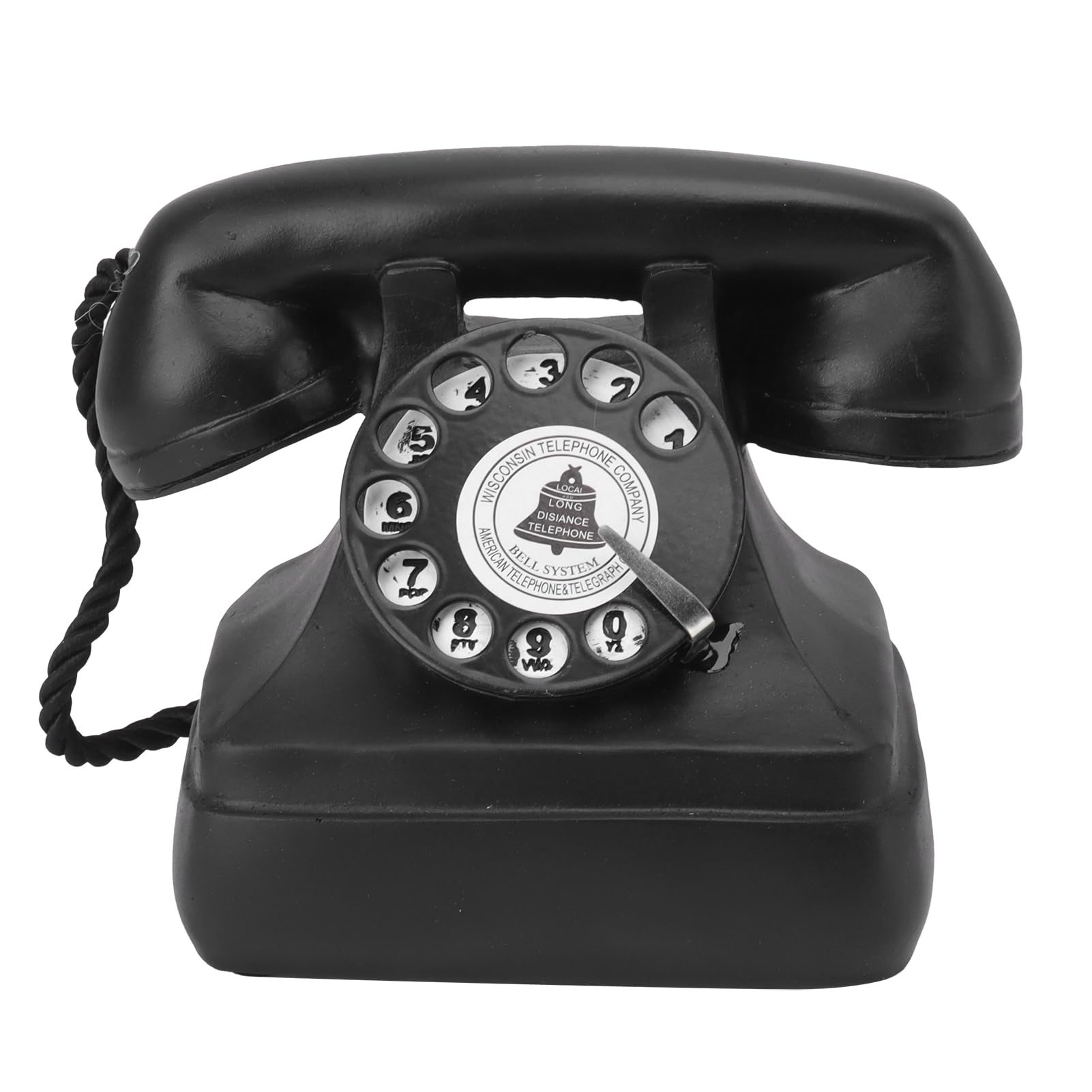 Telefon Mit Wählscheibe, Europäisches Wählscheibentelefon, Wählscheibentelefon Festnetztelefon Retro Vintage-Telefon-Requisite für Home-Office-Schreibtisch-Speakeasy-Dekoration