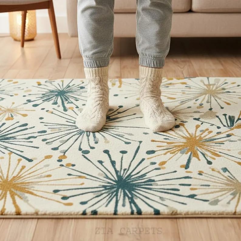 Image of zia carpets Hand Tufted Woollen Modern Collection Bedroom & Living Room Carpet Size 8 x 10 feet