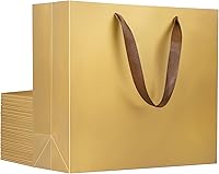 Vista 58 de EUSOAR Bolsas grandes de papel de papel para regalo, 12 bolsas de papel kraft de 12.5 x 4.5 x 11 pulgadas con asas a granel, para venta al por