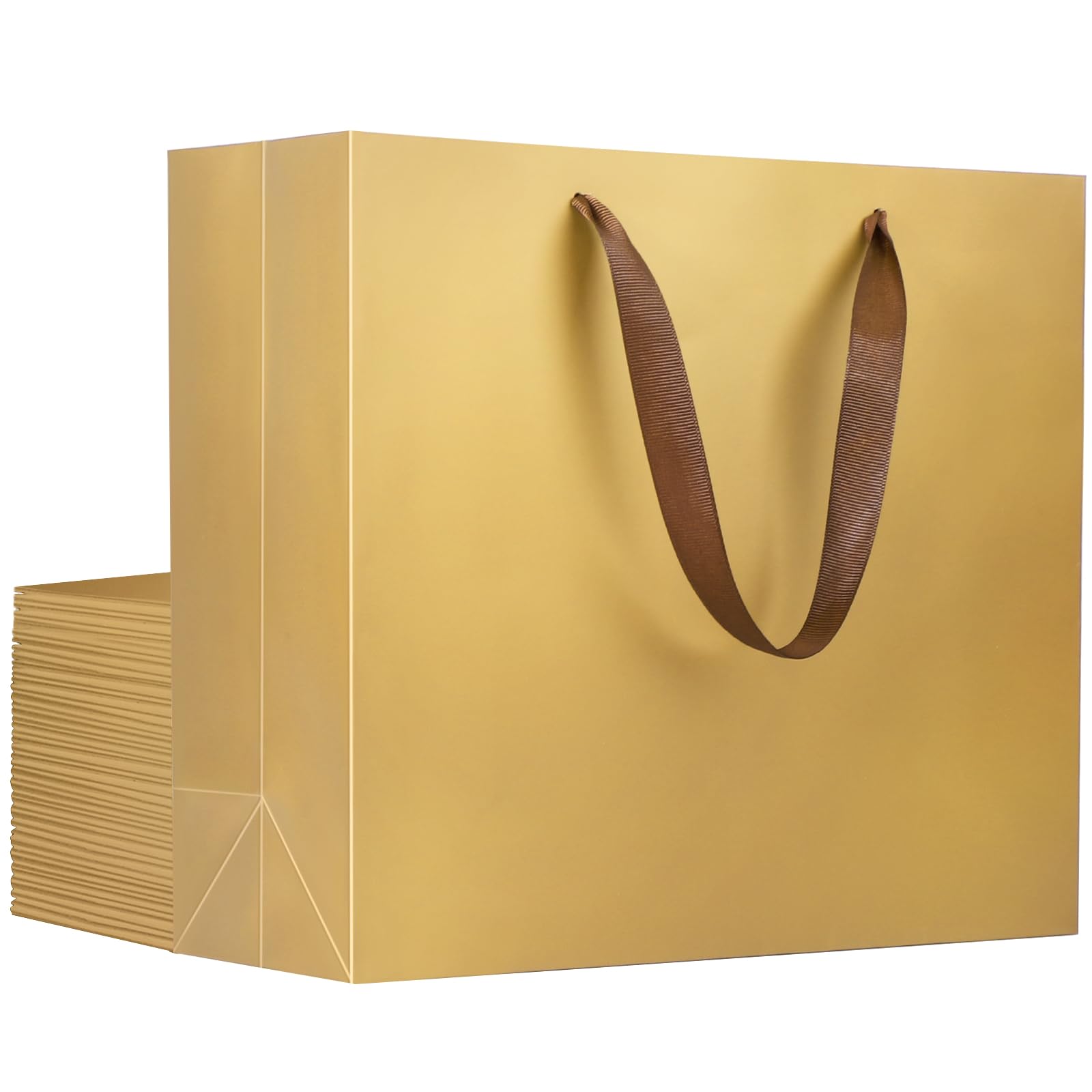 EUSOAR Gift Bags with Handles, 20pcs 12.5"x4.5"x11" Large Paper Shopping Wrap Bags Bulk, Merchandise Retail Wrapping Bags for Business, Craft Grocery,