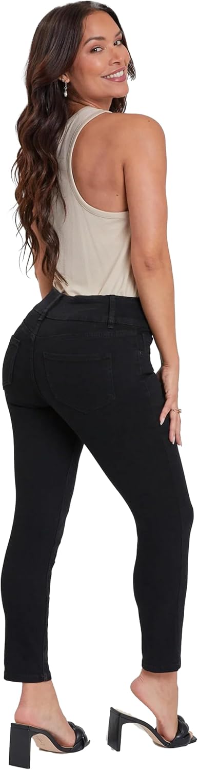 Royalty for Me Womens Royalty for Me Women's Petite 3 Button High Rise Skinny Jean - Image 3