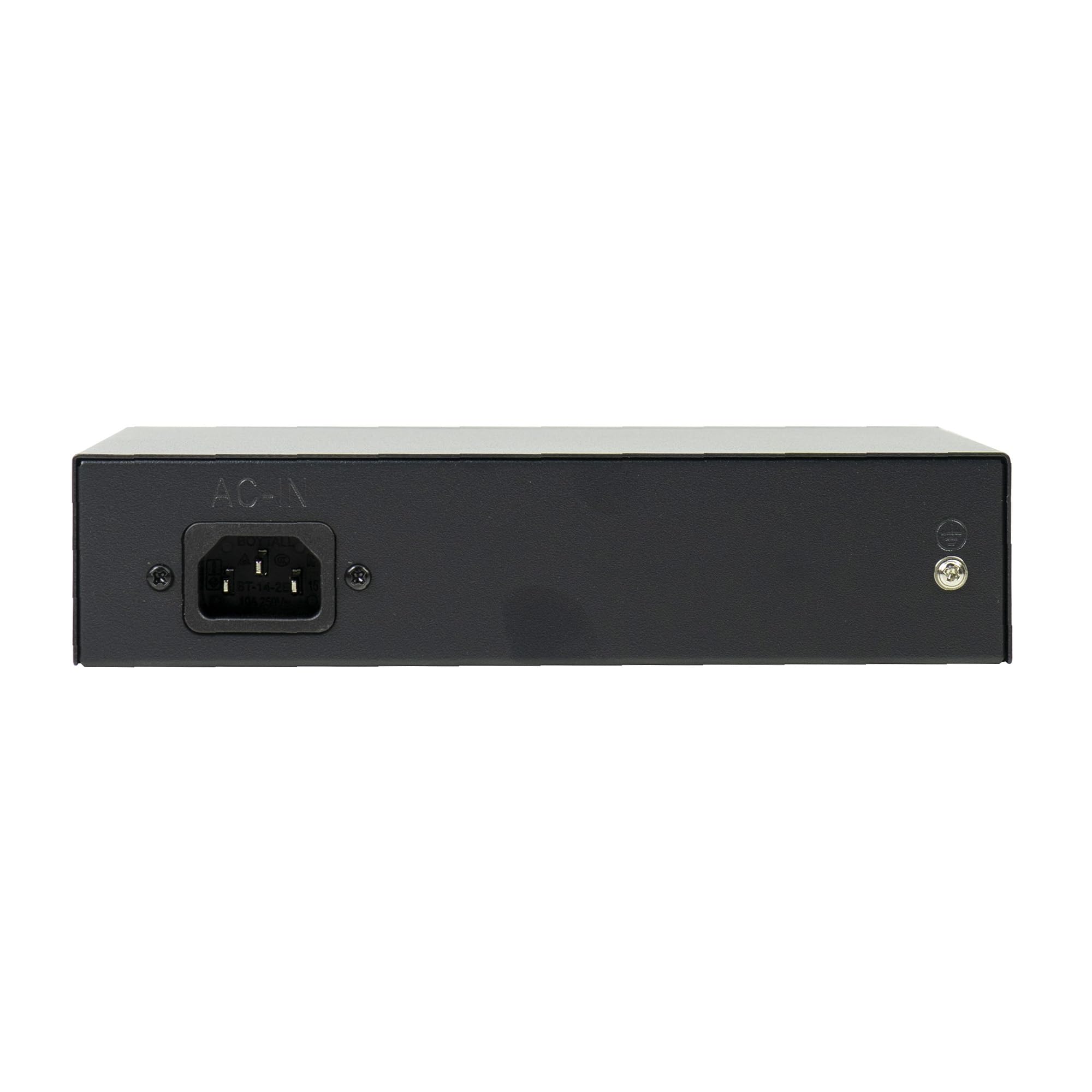Switch POE SWPOE82 PNI, 8 porte POE da 100 Mbps e 2 porte UP Link da 100 Mbps, 120 W, funzione AI Extend fino a 250 m, protezione contro i fulmini da 4 kV