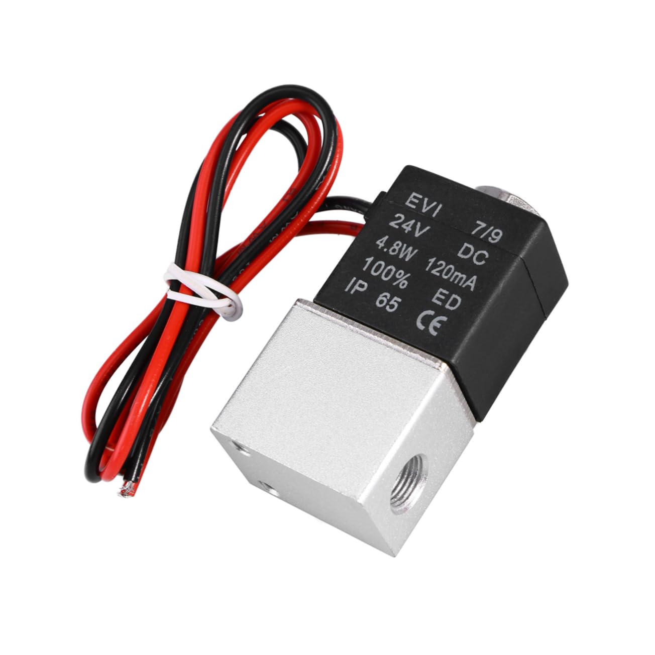 Magnetventil 1/4 Zoll Dc 24v Pneumatisches 2-wege Magnetventil Aluminiumgehäuse Butyl Dichtung Für Luft Gas Wasser