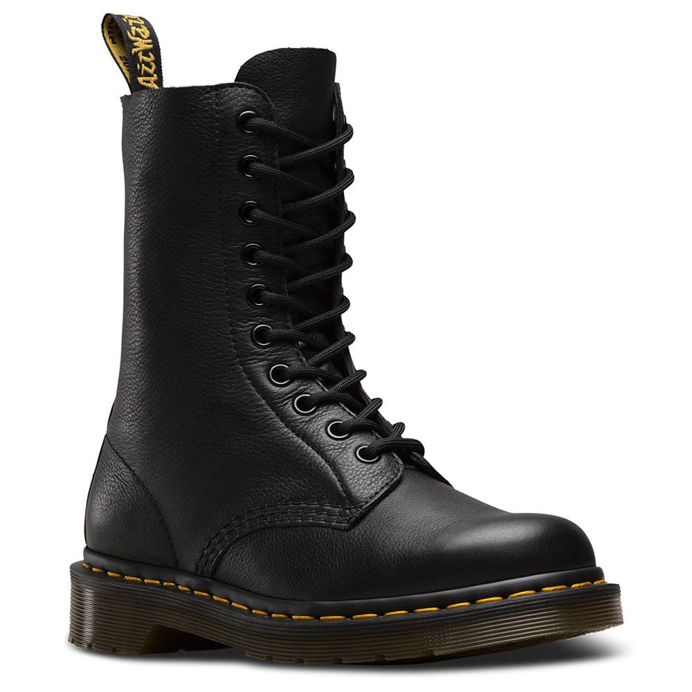 model for style 22524001 is a Dr. Martens Women's 1490 10-Eye Virginia Boot