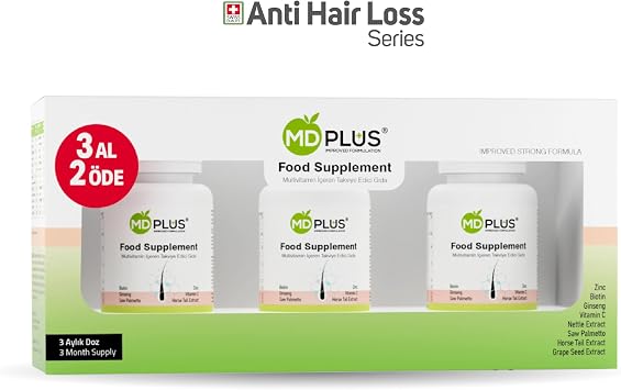 HairMD Md-Plus Hair Multivitamin 60 Tablet x 3 Set Sa  Vitamini