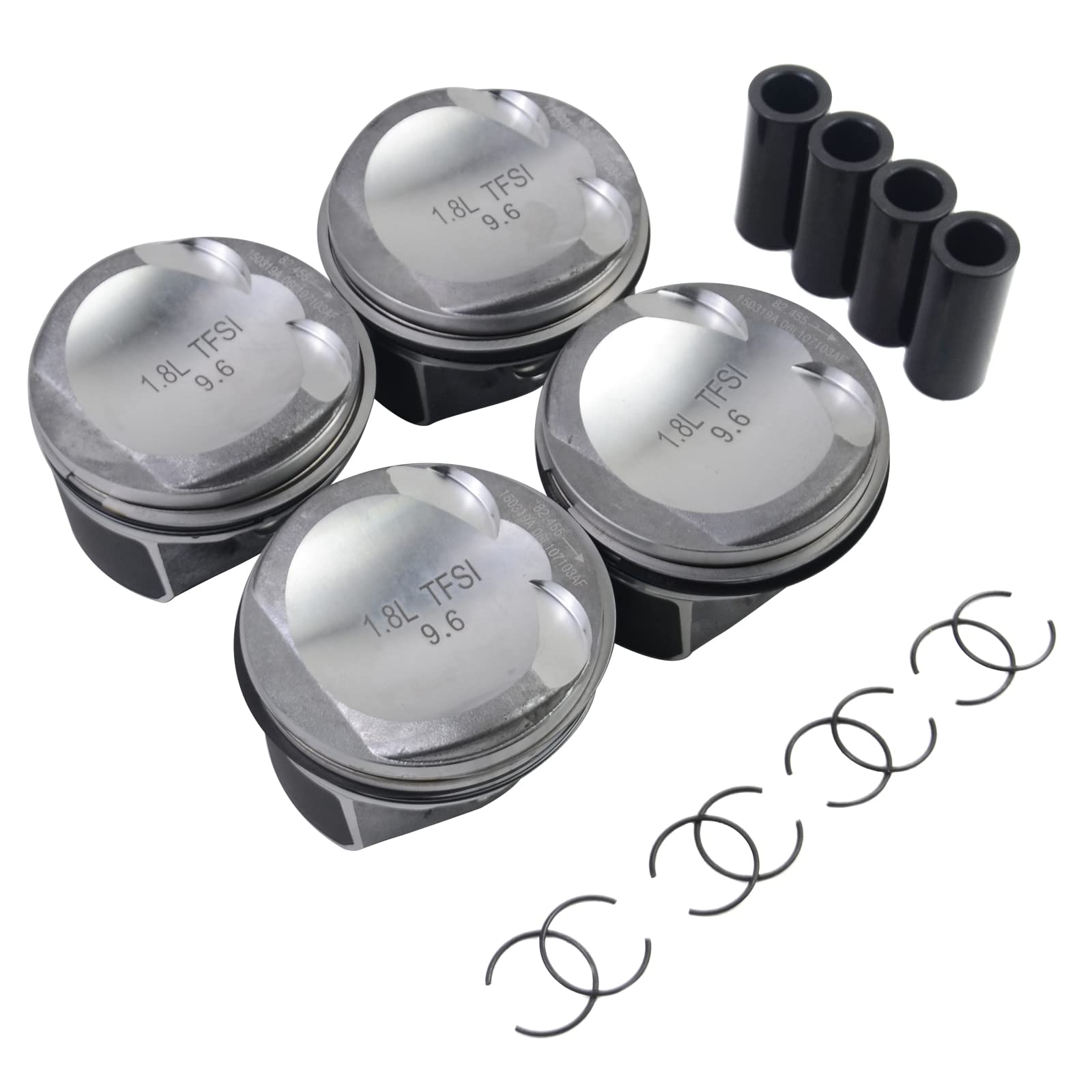 4x Juego de Pistones Ø23mm Compatible con C-C G0lf Pa-ss at A3 A4 A5 TT 1.8T CDHA CDAB 06J107065AG 06H107065CP