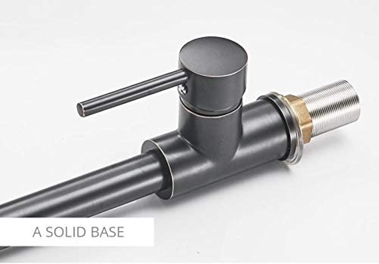 シングルハンドル真鍮ブラックニッケルフィルター真鍮キッチン蛇口