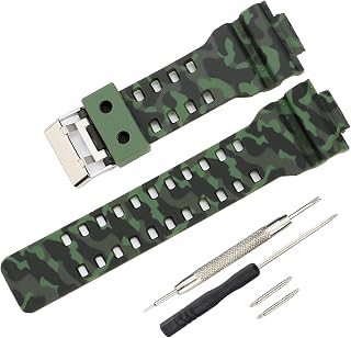 16mm G-Shock replacement watch bands for Casio G-Shock GLS-8900/GW-8900/GA-110/GA-100C/GA-120/GD-110/GLS-100