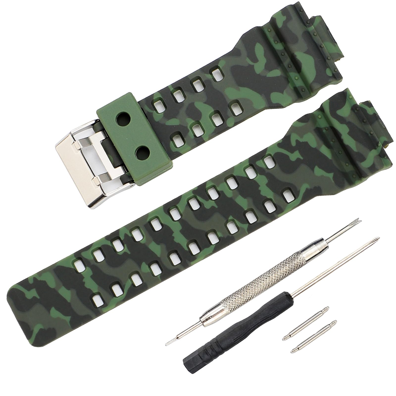 16mm G-Shock replacement watch bands for Casio G-Shock GLS-8900/GW-8900/GA-110/GA-100C/GA-120/GD-110/GLS-100