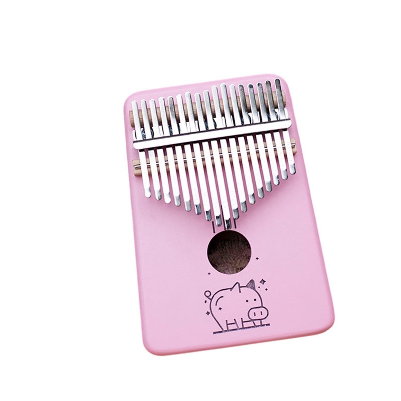 Kalimba portatile Kalimba Legno Massello Rosa