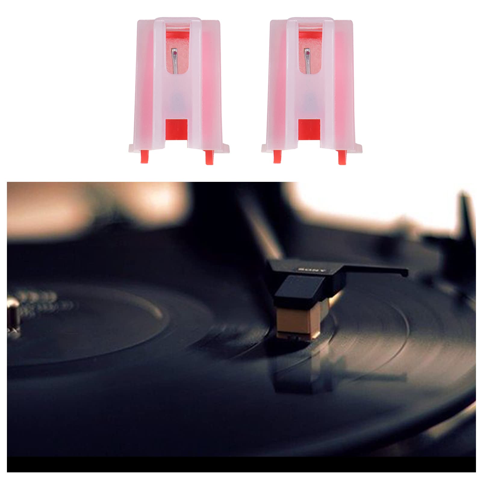 Lot de 2 stylets de rechange pour tourne-disque - Compatible avec Crosley NP1 NP6