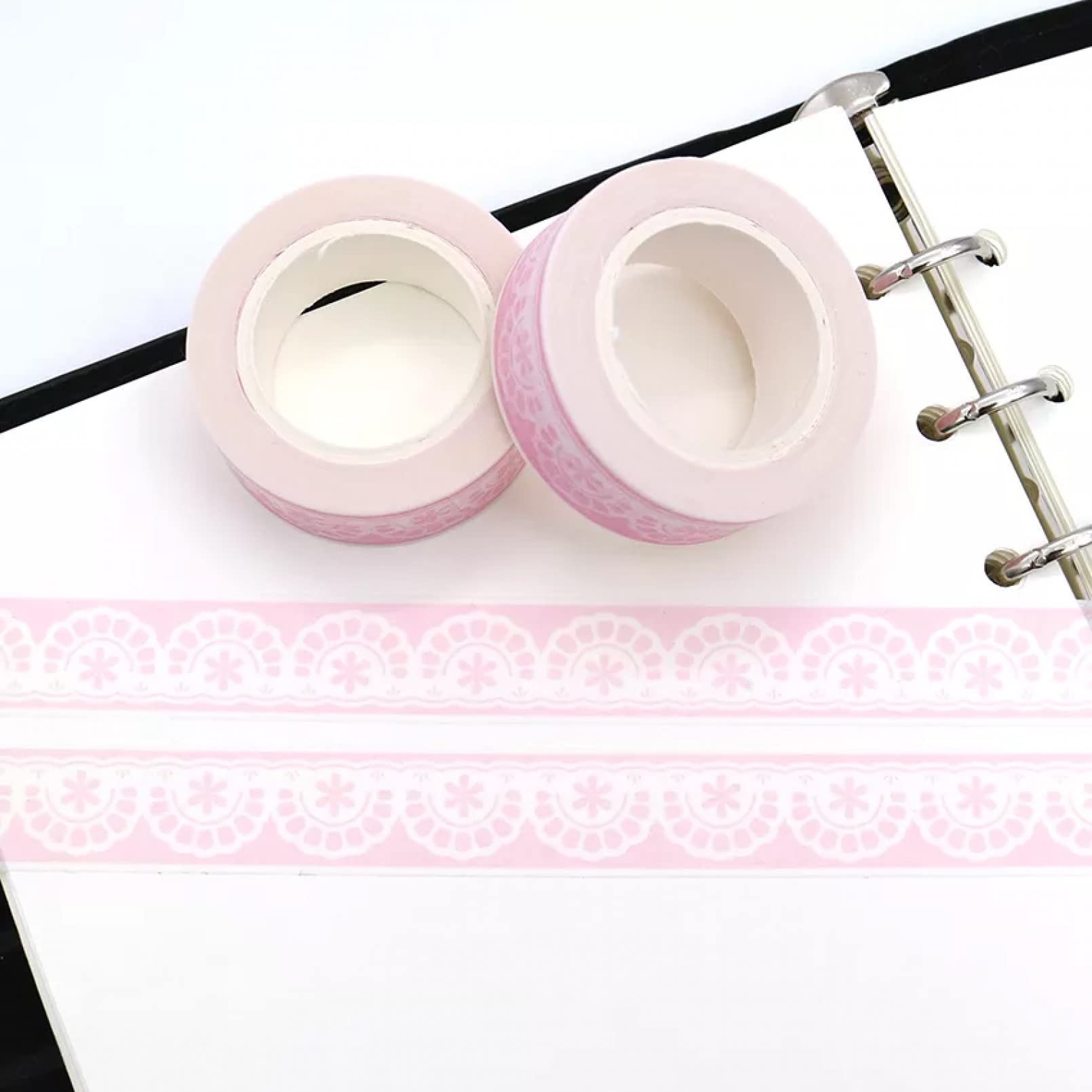 Nastro Washi Tape Nastro Adesivo Washi In Pizzo Rosa Adorabile Decorazione Fai-Da-Te Scrapbooking Planner Nastro Adesivo Nastro Adesivo Per Cancelleria Kawaii