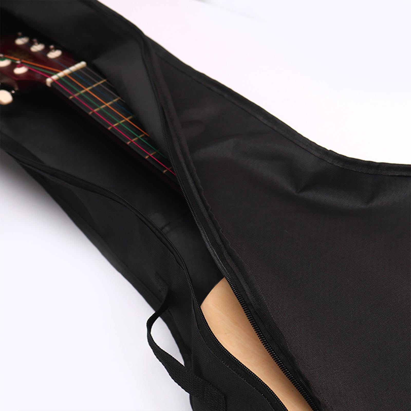 Etui na gitarę akustyczną, przenośna, wyściełana torba na gitarę na nuty, struny muzyczne, 96,5 cm, 96,5 cm, 38 cali, 38 In, jako opis
