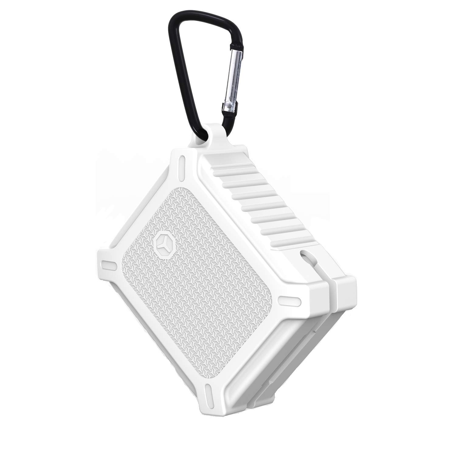 SeCro Silicone Shockproof Protective Charging Case Cover Skin with Key Chain for Airpod (White)