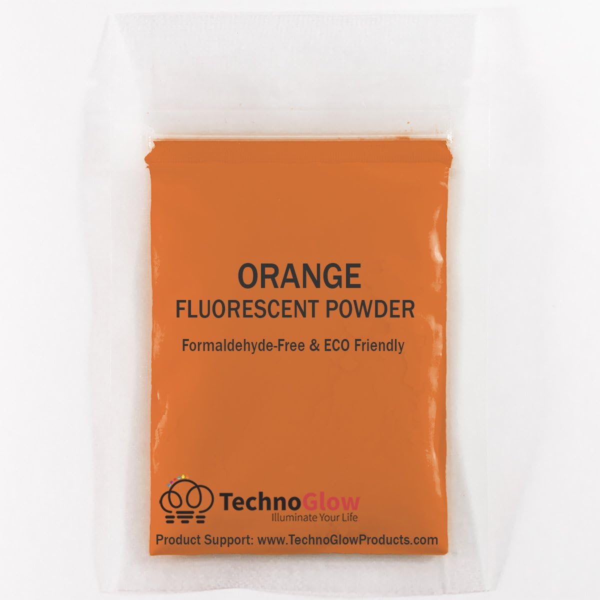 Fluorescent UV Powder Pigment | Black Light Reactive | Formaldehyde-Free & ECO Friendly | Multi-Purpose Use Tint Dye (35 oz (2.2 lb), Orange)
