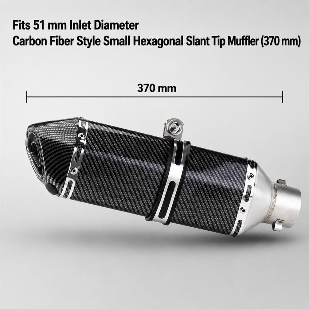 Uniwersalny Tłumik Motocyklowy Slip-On 38-51 mm