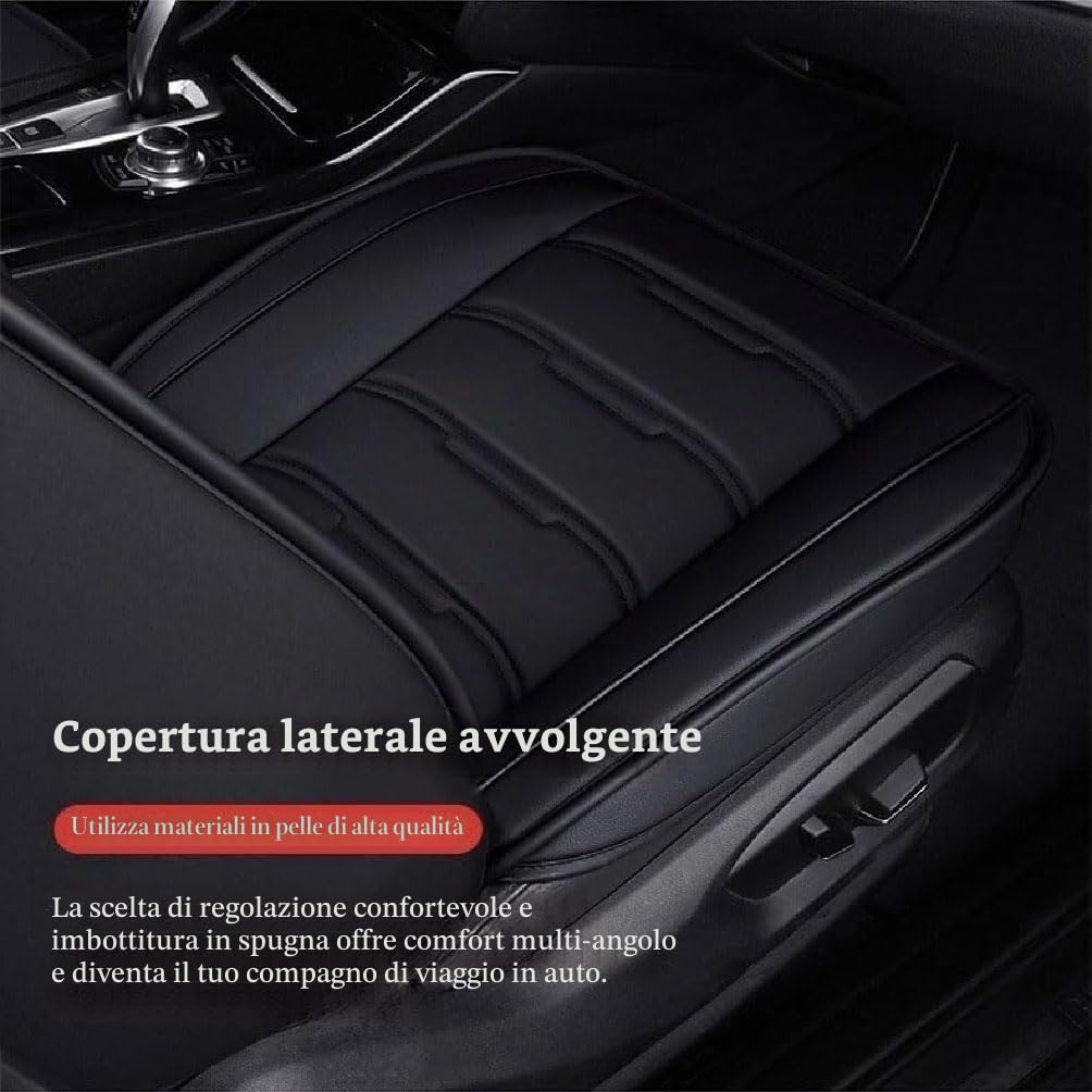 Set Coprisedili Auto per Cupra Formentor 2020-2025, Copri Sedili Impermeabile Copri-Sedile Pelle Coprisedile Anteriori Posteriori Accessori,E/Black-Coffee