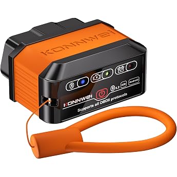 KONNWEI Bluetooth OBD2 Diagnostic Tool for All OBDII Vehicles from 2002 | Reader Car All Brands Error Reader Car All Cars Eng