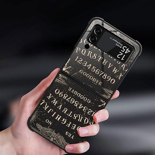 Miniatura 4 de DAIZAG Funda compatible con Samsung Galaxy Z Flip 3 5G, tablero de Ouija Witchy para niños y niñas, suave y delgado TPU gráfico, a prueba de golpes,