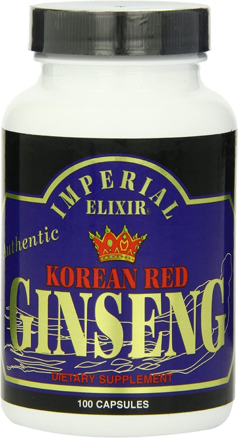 Imperial Elixir, Korean Red Ginseng 300 mg 100 Capsules