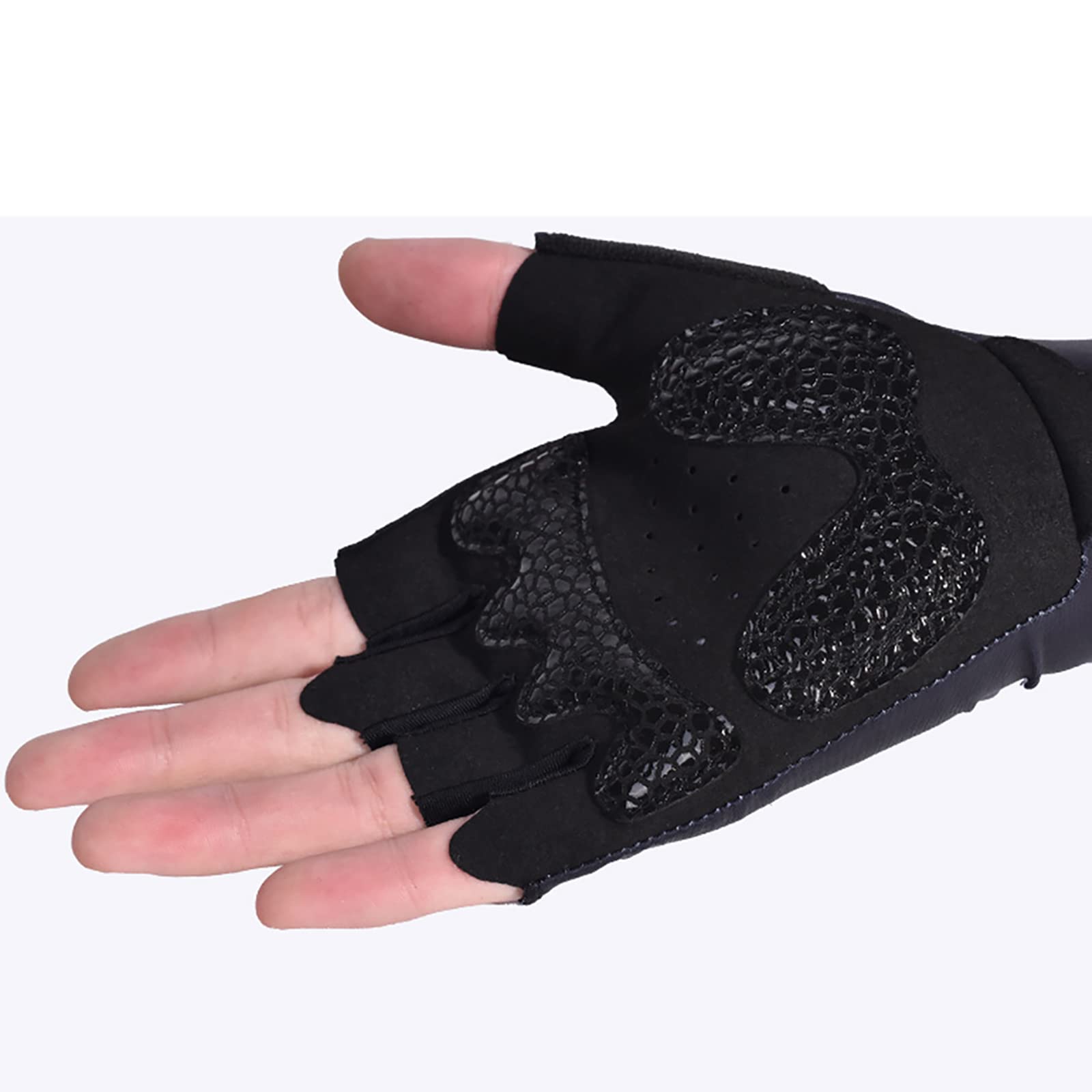 Generic Guanti MTB,Guanti da Ciclismo, Mezze Dita Guanti Estivi Uomo Donna Traspirante Guanti Sportivi per Bicicletta Fitness Mountain Scooter Corsa Trekking Campeggio