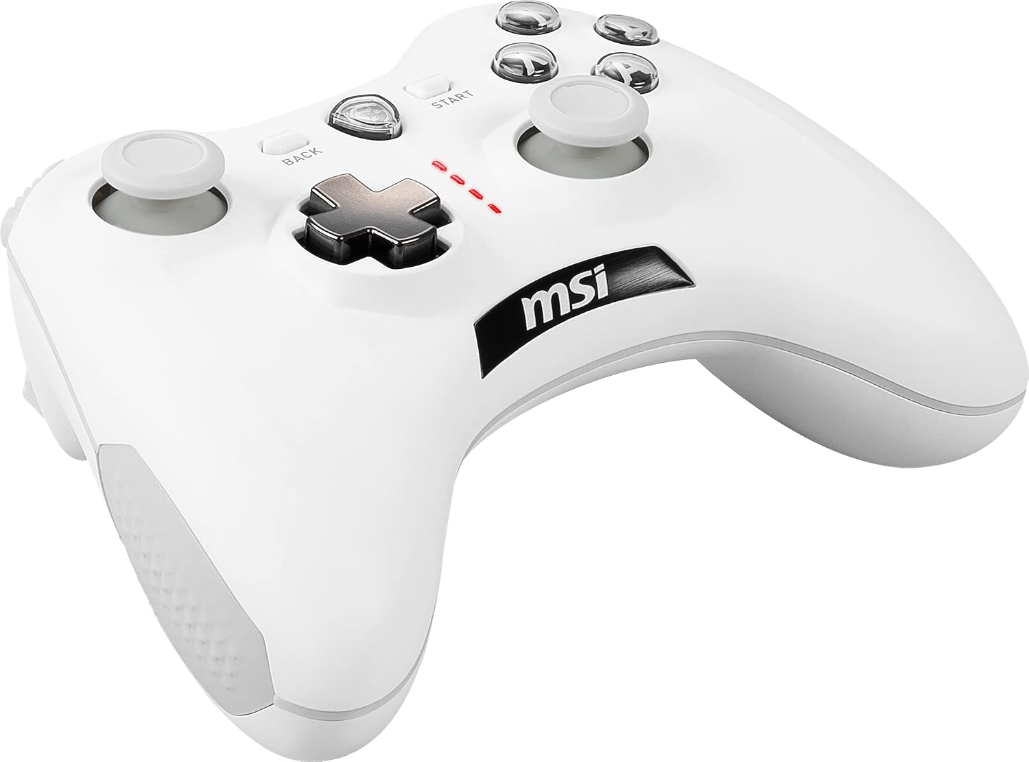 MSI FORCE GC30 V2 BIANCO Wireless PC Gamepad Controller - 2.4 GHz, batteria Li-Ion 600mAh, coperture D-Pad sostituibili, due motori a vibrazione, USB 2.0 - cablato/wireless Bianco Force GC30 V2 Wireless - Immagine 3