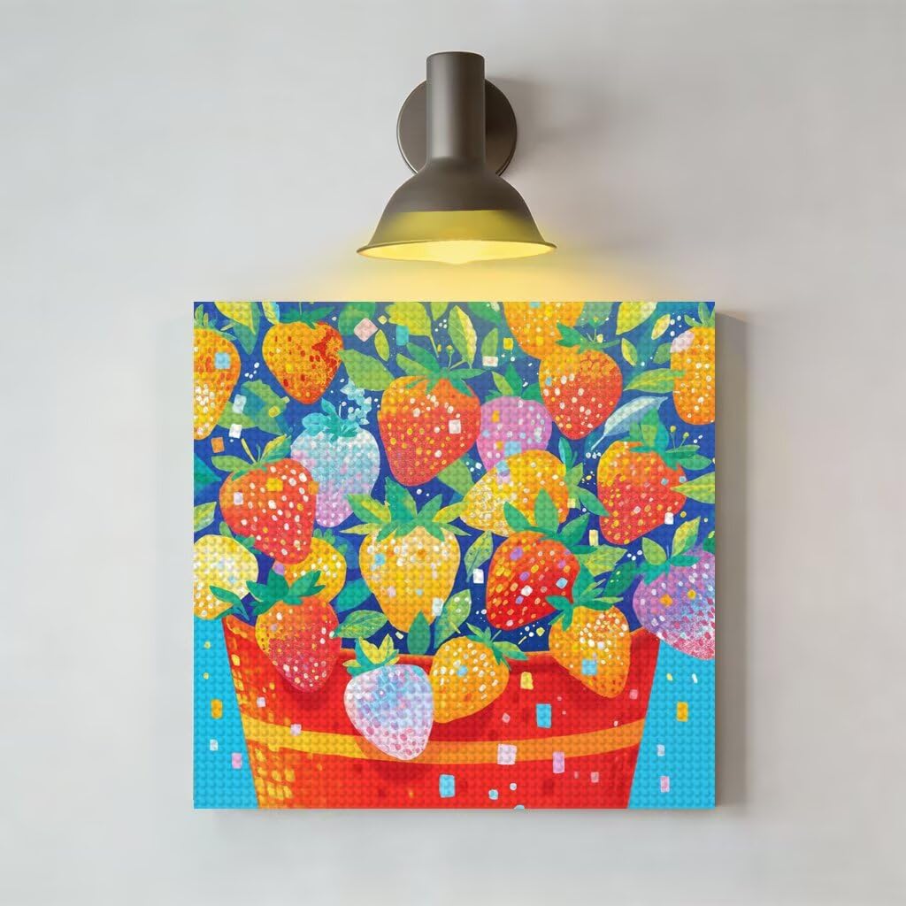 Diament Malarstwo Truskawka Diamentowa Sztuka Obst Rysunek Diament Malarstwo Diamentowe Malarstwo Pełny Zestaw Dorosłych 5D DIY Puzzle Ścieg Krzyżowy Mozaika Szkło Malowanie, Dekoracja Ściany Dom