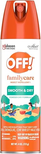 OFF Familycare - Repelente de insectos suave y seco, 4 onzas