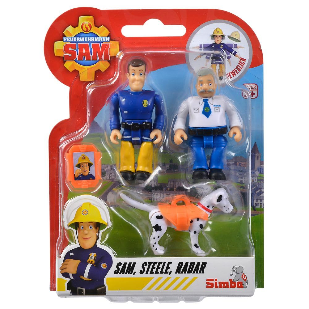 Sam, Steele, Radar | Set di personaggi da gioco | Pompiere Sam | Simba