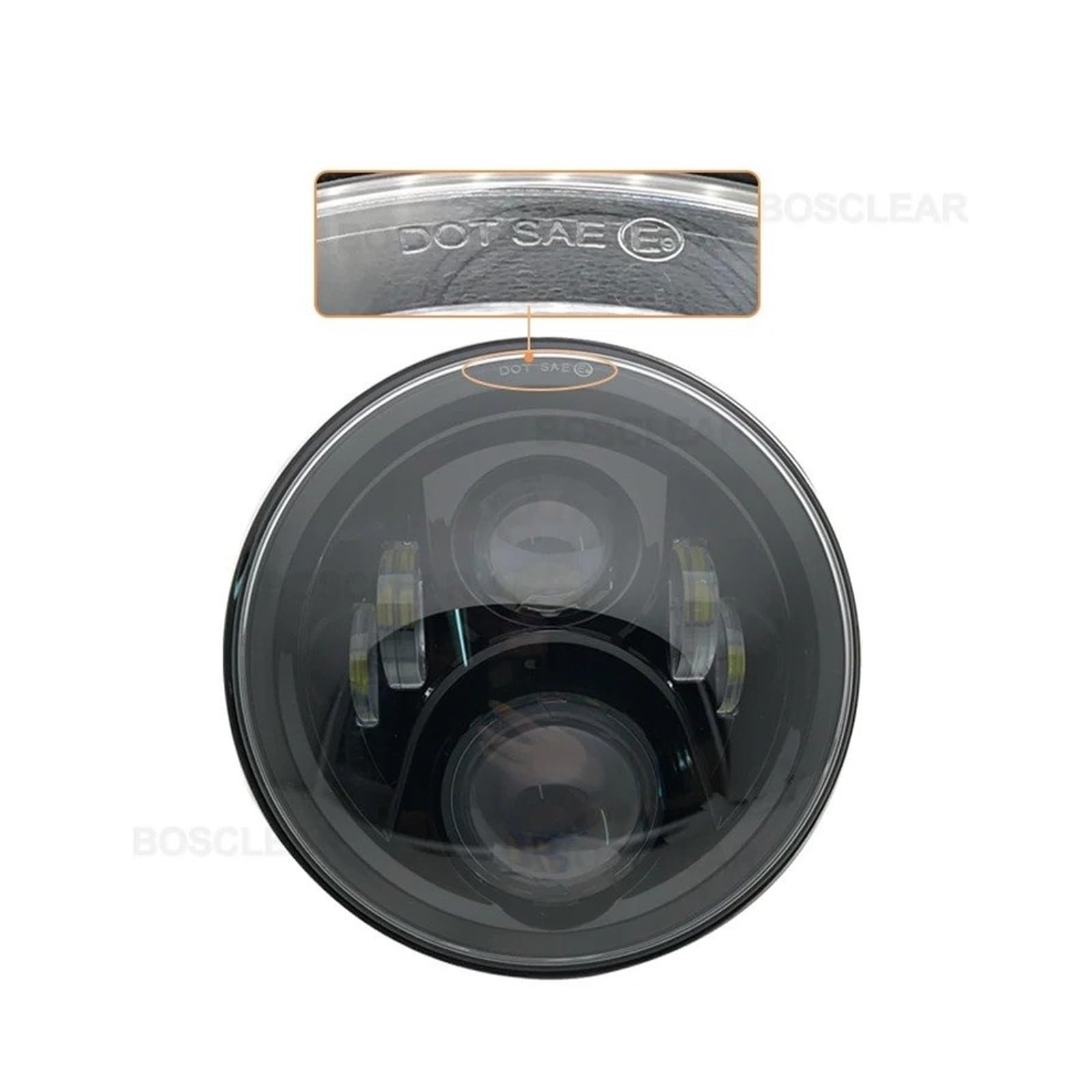 Fari Anteriori Fari A LED Da 7 Pollici Per Suzuki Per Samurai Faro Proiettore(2piece 60w black 1)