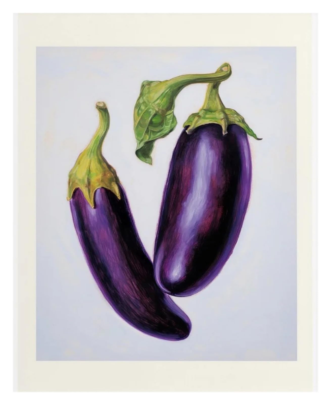 XENITE Wall Art Canvas Prints Cabbage Carrots Eggplant Pumpkin Pepper Broccoli Vegetable Poster Print Wall Art Pictures Canvas Painting Room Home Decor(E,50x70cm)