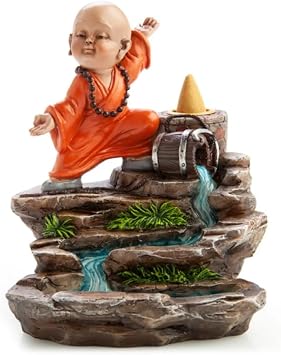 Crystal Wonderland Monk Backflow Incense Burner